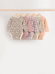 Neutral 5 Pack Baby 100% Cotton Bodysuits 5 Pack - Image 2 of 12