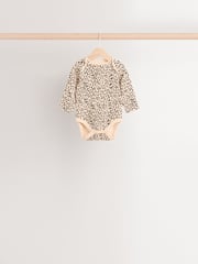Neutral 5 Pack Baby 100% Cotton Bodysuits 5 Pack - Image 5 of 12