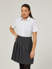 Trutex White Regular Fit Short Sleeve 2 Pack School Shirts - Image 1 of 7