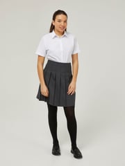 Trutex White Regular Fit Short Sleeve 2 Pack School Shirts - Image 2 of 7