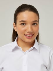 Trutex White Regular Fit Short Sleeve 2 Pack School Shirts - Image 4 of 7
