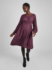 JoJo Maman Bébé Pink V-Neck Maternity Mini Dress - Image 1 of 5