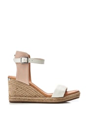 Moda in Pelle Phyllis Square Toe Two Strap Wedge Sandals - Image 1 of 4
