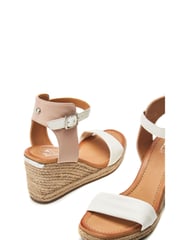 Moda in Pelle Phyllis Square Toe Two Strap Wedge Sandals - Image 4 of 4