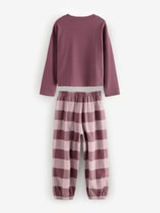 Green/Purple Woven Joggers Pyjamas 3 Pack (3-16yrs) - Image 7 of 12