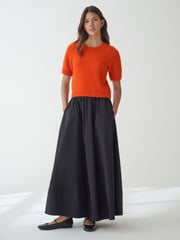 Orange Short Sleeve Crew Neck Jumper With Wool - Image 2 of 8