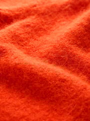 Orange Short Sleeve Crew Neck Jumper With Wool - Image 8 of 8