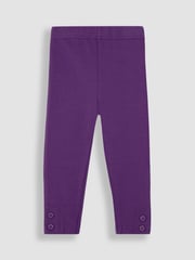JoJo Maman Bébé Lilac Purple Ditsy Floral 2-Pack Leggings - Image 4 of 7