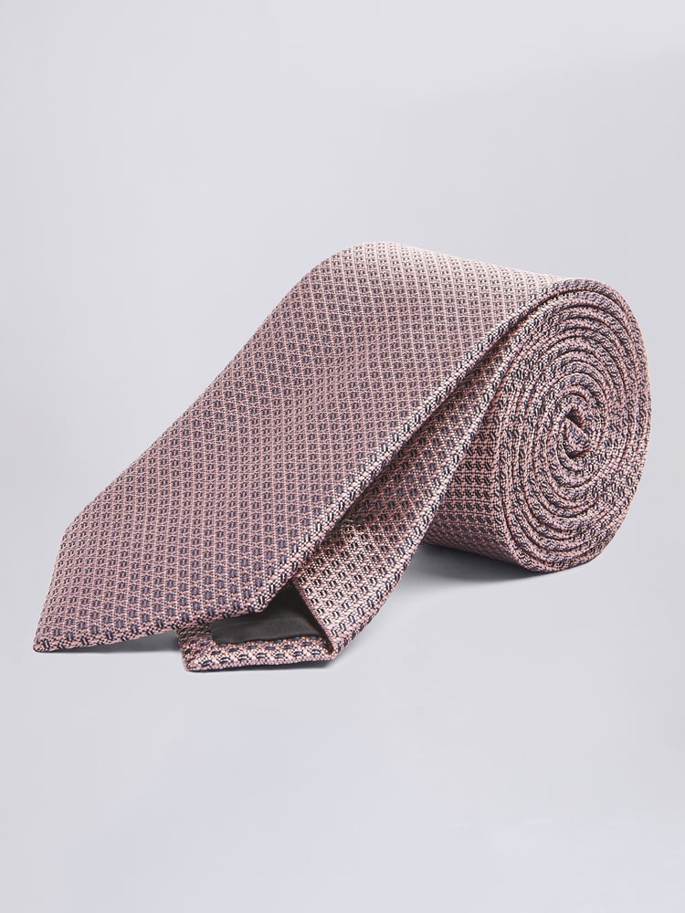 MOSS Pink Textured Tie - Image 1 of 2