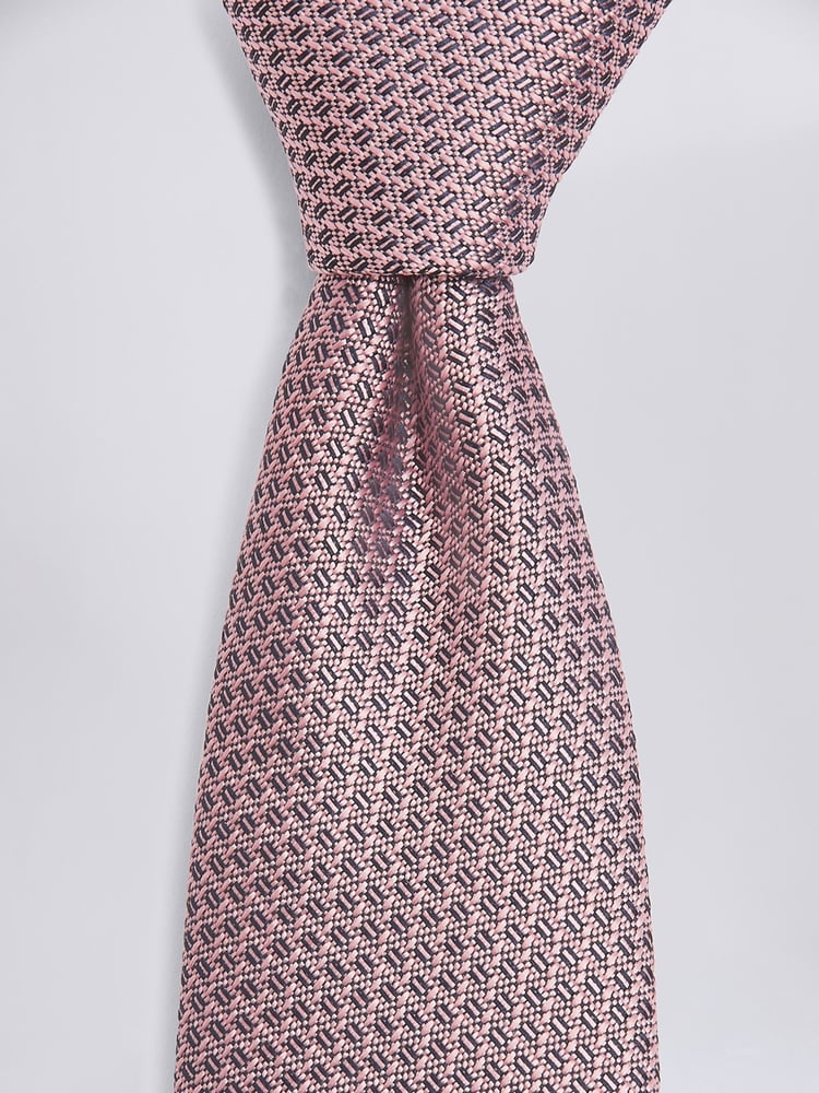 MOSS Pink Textured Tie - Image 2 of 2