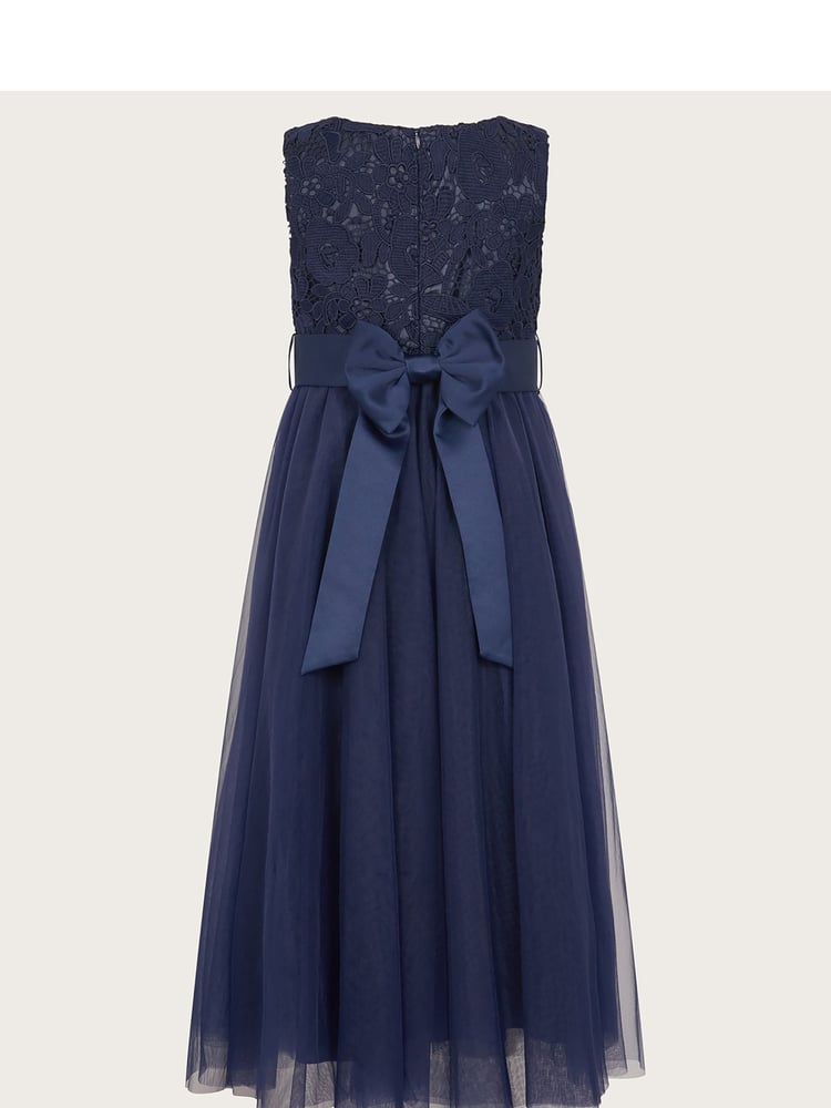 Monsoon Blue Cindy Rosette Dress - Image 2 of 2