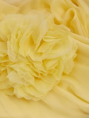 Halston Removable Ruffle Chiffon Maxi Dress - Image 6 of 6