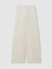 Anna Quan Wide Leg Linen Blend Trousers - Image 2 of 4
