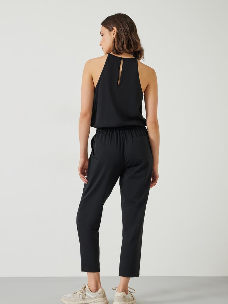 Hush Black Racer Back Jersey Jumpsuit - Image 2 of 5