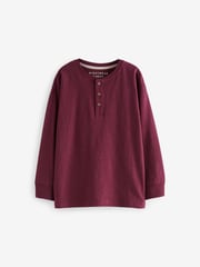 Navy Blue/Burgundy Red 2 Pack Long Sleeve Woven Check 100% Cotton Pyjamas (3-16yrs) - Image 7 of 11