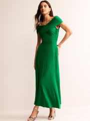 Boden Green Petite Bardot Jersey Maxi Dress - Image 1 of 5