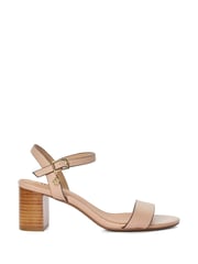 Dune London Pink Wide Fit Jelly Two Part Block Heel Sandals - Image 3 of 6