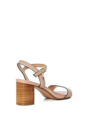 Dune London Pink Wide Fit Jelly Two Part Block Heel Sandals - Image 5 of 6