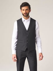 Skopes Dark Grey Madrid Regular Fit Suit Waistcoat - Image 1 of 4