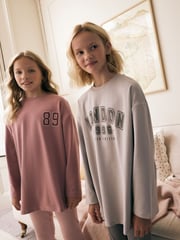 Pink/Grey Collegiate Legging Pyjamas 2 Pack (3-16yrs) - Image 2 of 11