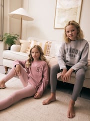 Pink/Grey Collegiate Legging Pyjamas 2 Pack (3-16yrs) - Image 5 of 11