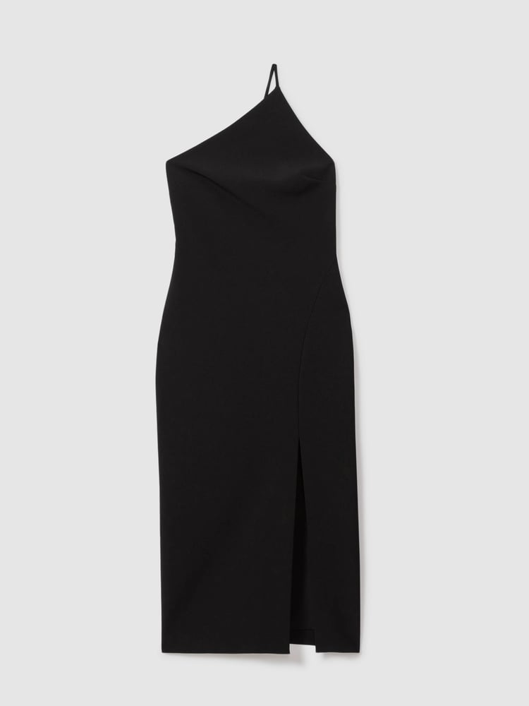 Reiss Black Suri One-Shoulder Bodycon Dress - Image 2 of 5
