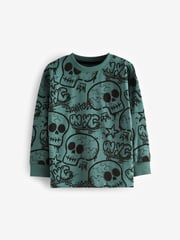 Blue/Green/Neutral Character 3 Pack Long Sleeve Pyjamas (3-16yrs) - Image 12 of 14