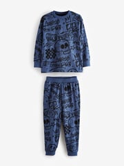 Blue/Green/Neutral Character 3 Pack Long Sleeve Pyjamas (3-16yrs) - Image 9 of 14