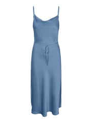 Y.A.S Blue Satin Cowl Neck Slip Dress - Image 5 of 5