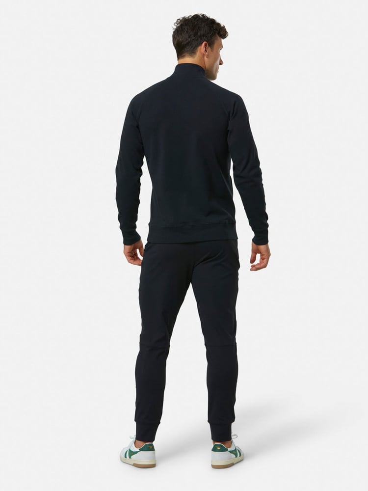 Schwarz - Gym + Coffee – Chill – Sweatshirt für Herren mit Viertelreißverschluss - Bild 2 von 6 Schwarz - Gym + Coffee – Chill – Sweatshirt für Herren mit Viertelreißverschluss - Bild 2 von 6