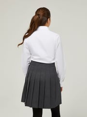 Trutex White Slim Fit Long Sleeve 3 Pack School Shirts - Image 2 of 7