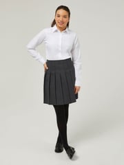 Trutex White Slim Fit Long Sleeve 3 Pack School Shirts - Image 3 of 7