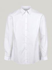 Trutex White Slim Fit Long Sleeve 3 Pack School Shirts - Image 6 of 7