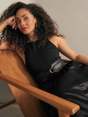 Black PU Corset Belt - Image 1 of 4