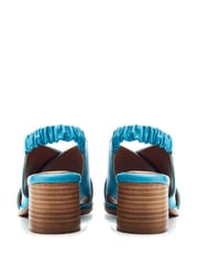 Moda in Pelle Prinia Cross-Over Low Block Elastic Sandals - Image 3 of 4
