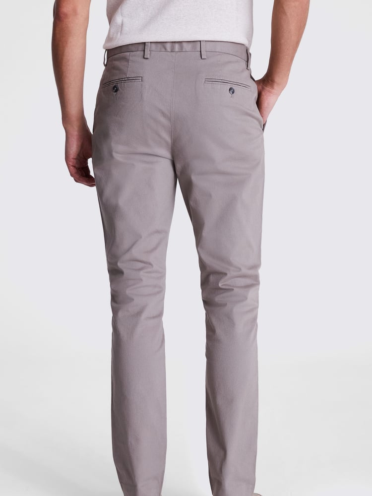 MOSS TAUPE Tailored Chino Trousers - Image 2 of 3