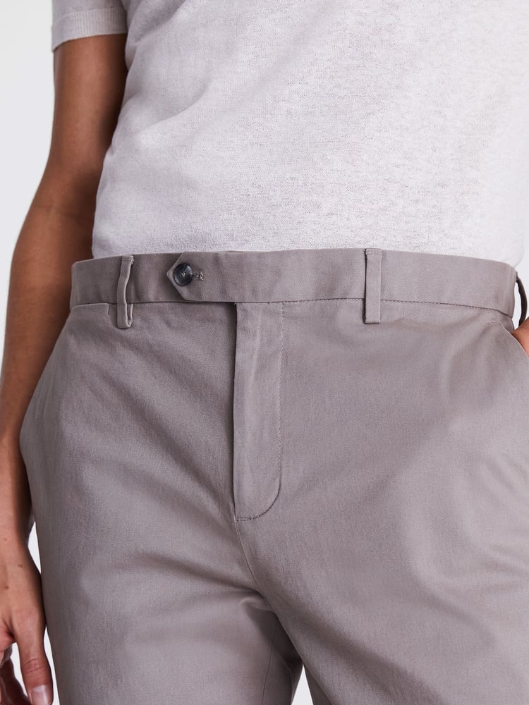 MOSS TAUPE Tailored Chino Trousers - Image 3 of 3
