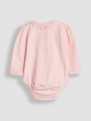 JoJo Maman Bébé Cream Broderie Collar Bodies 2 Pack - Image 3 of 5