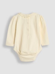 JoJo Maman Bébé Cream Broderie Collar Bodies 2 Pack - Image 5 of 5