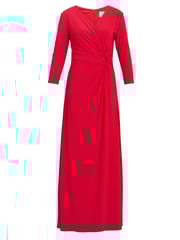 Gina Bacconi Red Celine Jersey Wrap Maxi Dress - Image 5 of 5