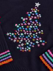 Navy Blue Tree Knitted Christmas Jumper - Image 8 of 8
