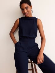 Boden Dark Blue Clarissa Jumpsuit - Image 3 of 5