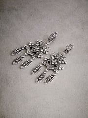 Silver Tone Tabitha Simmons Victoria Chandelier Earrings - Image 3 of 6