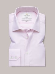 Hawes & Curtis Slim Pink  Non-Iron Pique 100% Cotton Shirt - Image 1 of 3