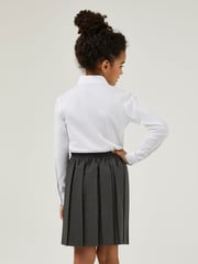 Trutex White Regular Fit Long Sleeve 3 Pack School Shirts - Image 4 of 7