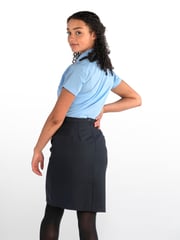 Trutex Blue Slim Fit Short Sleeve 2 Pack School Shirts - Image 3 of 6
