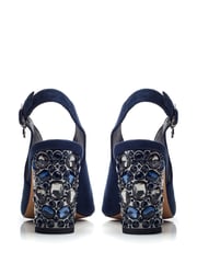 Moda In Pelle Melonia Peep Toe Jewelled Heel Sandals - Image 3 of 4