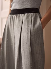 Grey Premium Pull On Diamonte Trousers - Image 4 of 6