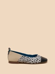 White Stuff Natural Loral Leather Ballet Pumps - Image 1 of 4