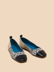 White Stuff Natural Loral Leather Ballet Pumps - Image 2 of 4